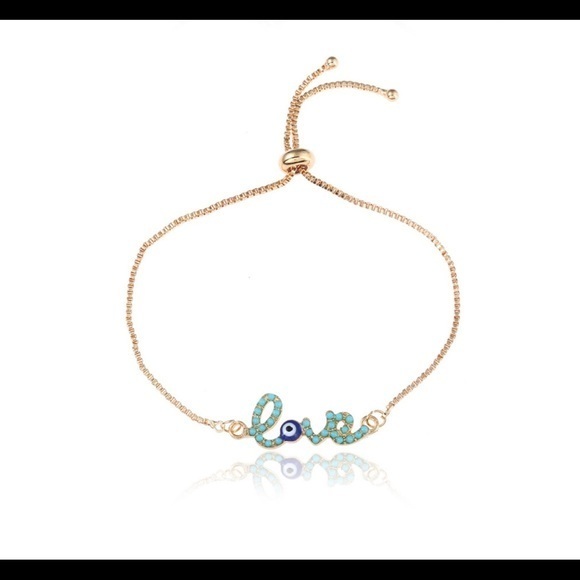 Jewelry - New Gold Love Eye Lucky Bracelet